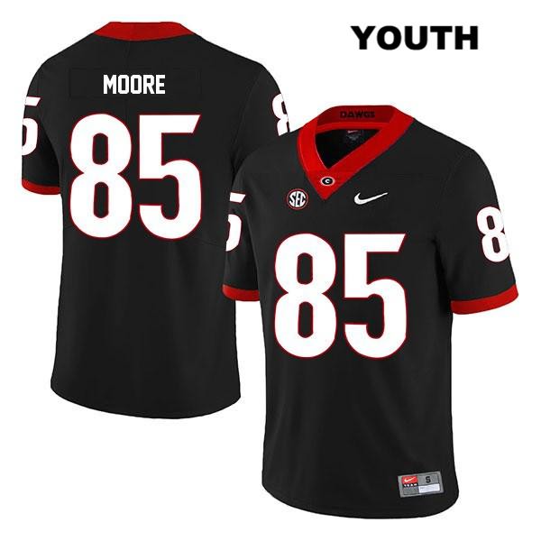 Georgia Bulldogs Youth Cameron Moore #85 NCAA Legend Authentic Black Nike Stitched College Football Jersey TSE3656OL